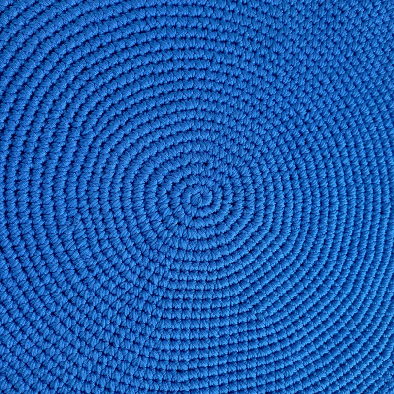 Round Rug Kit - Capri Blue In Nautical Ropes