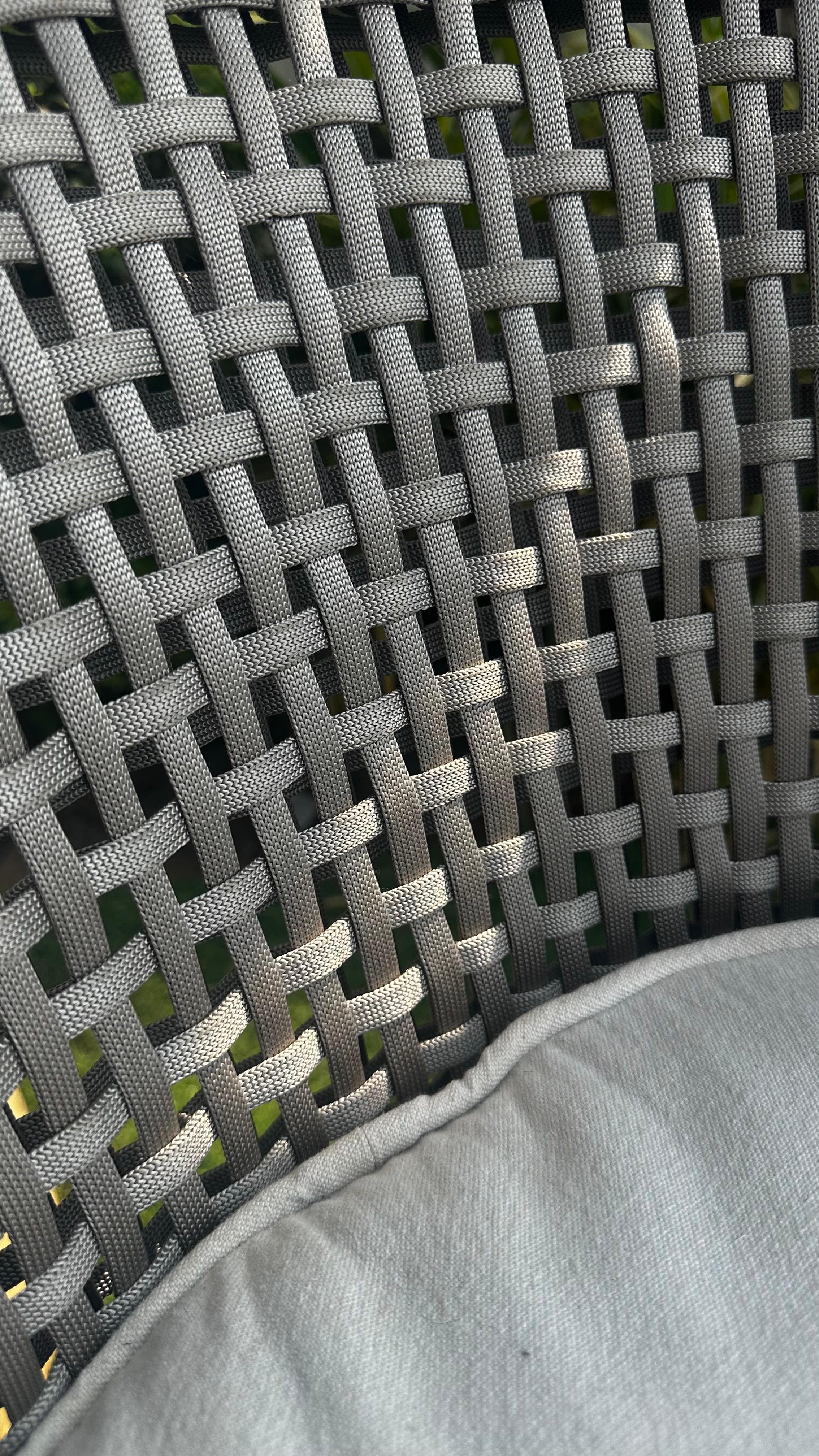 Nautical Rope Armchair - Gray