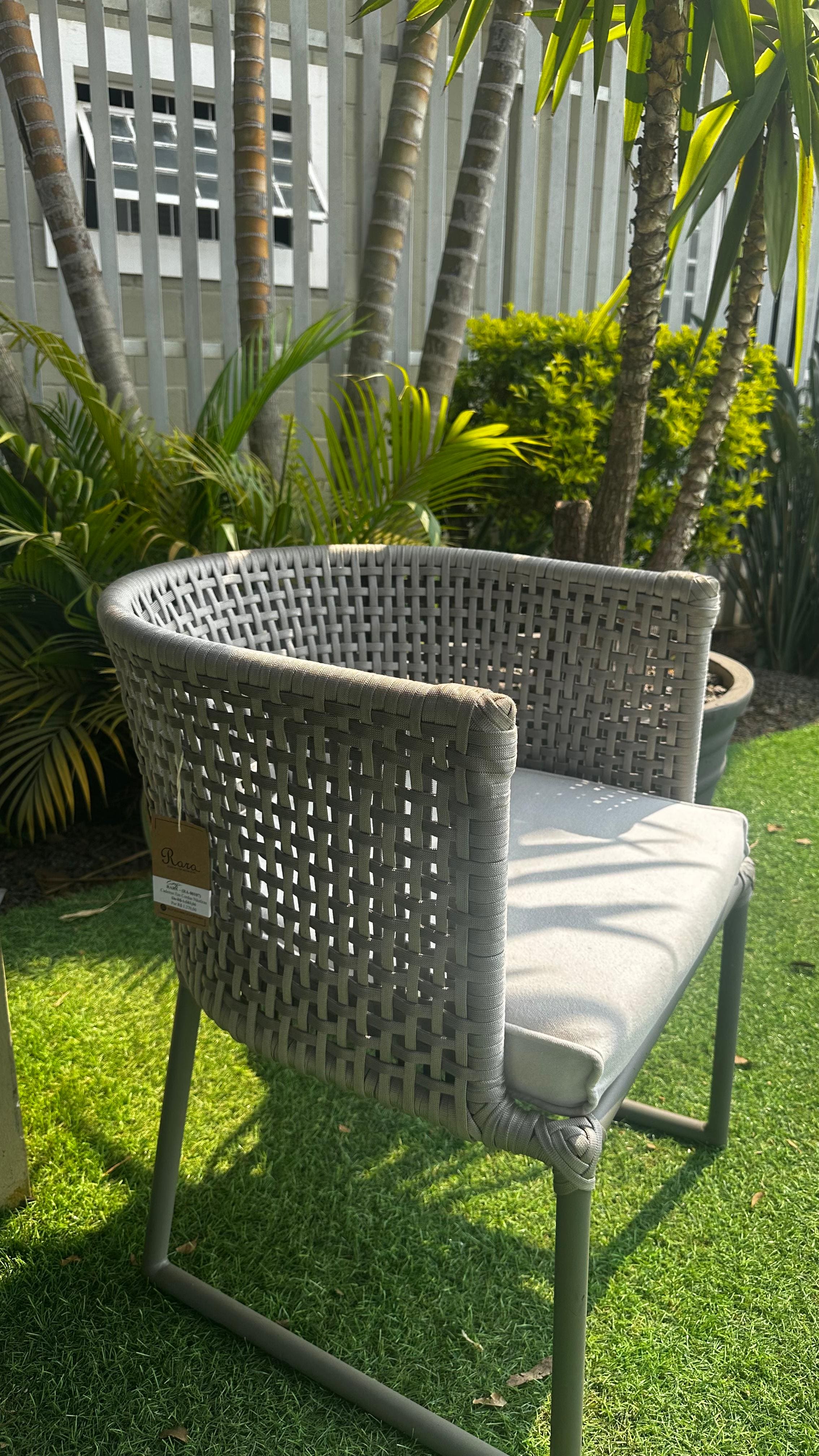Nautical Rope Armchair - Gray