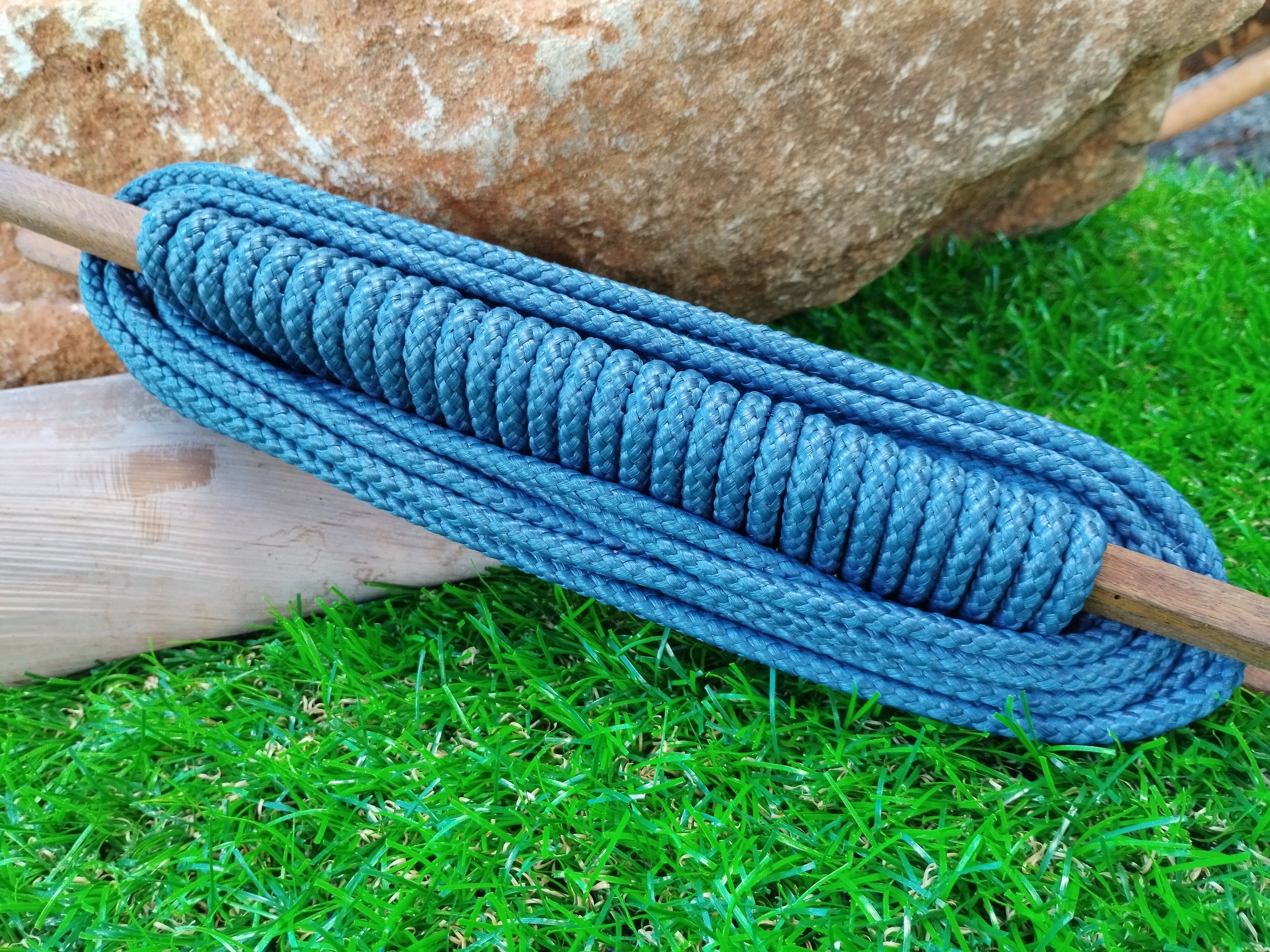 Synthetic Straw Rope - TR06MM - Petroleum Blue