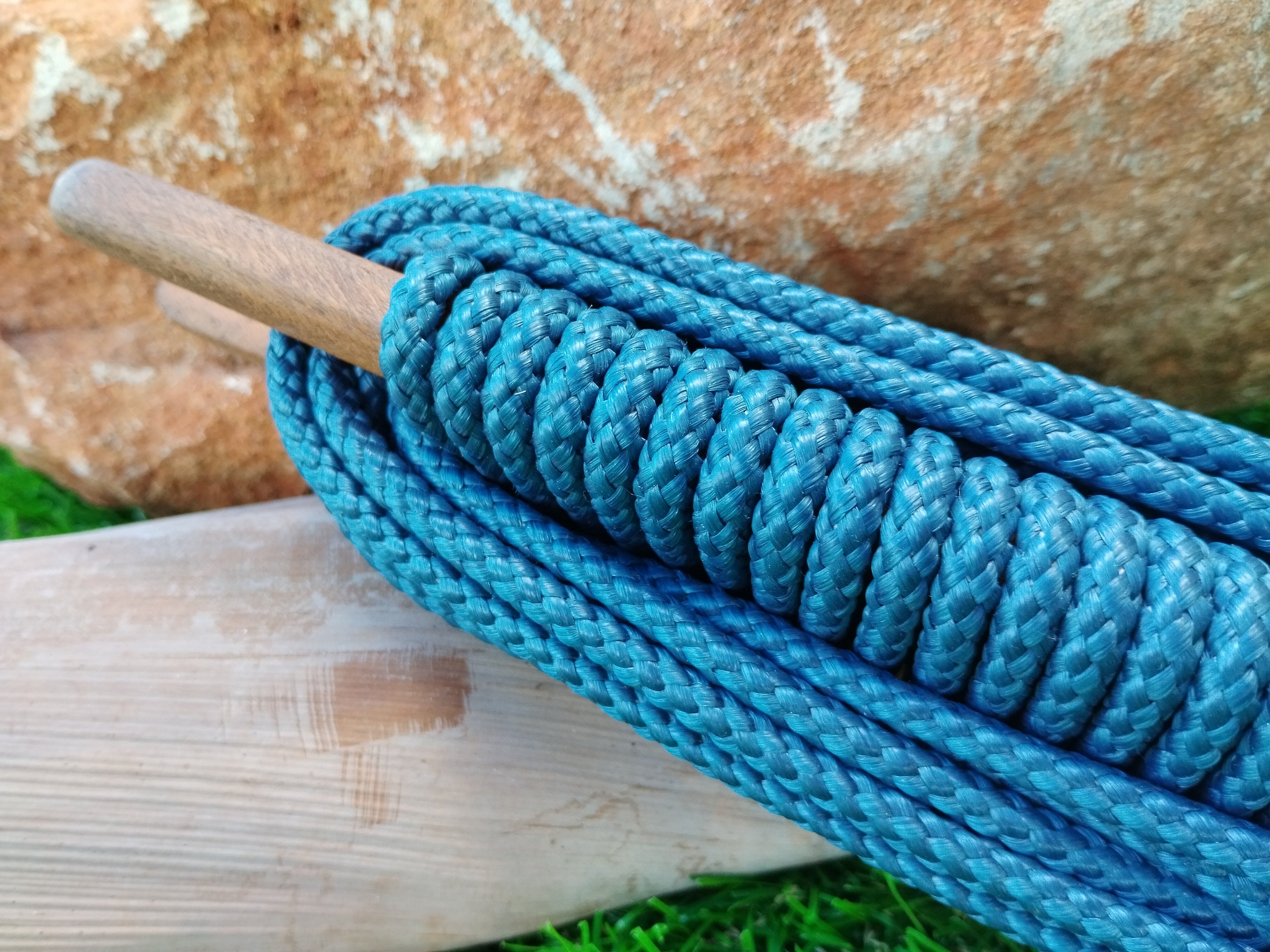 Synthetic Straw Rope - TR06MM - Petroleum Blue